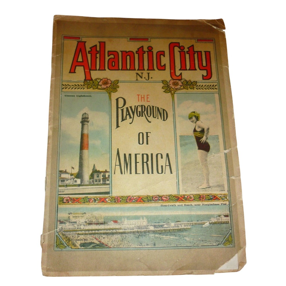 Vintage 1920s Atlantic‎ City Souvenir View Book "The Playground of America"